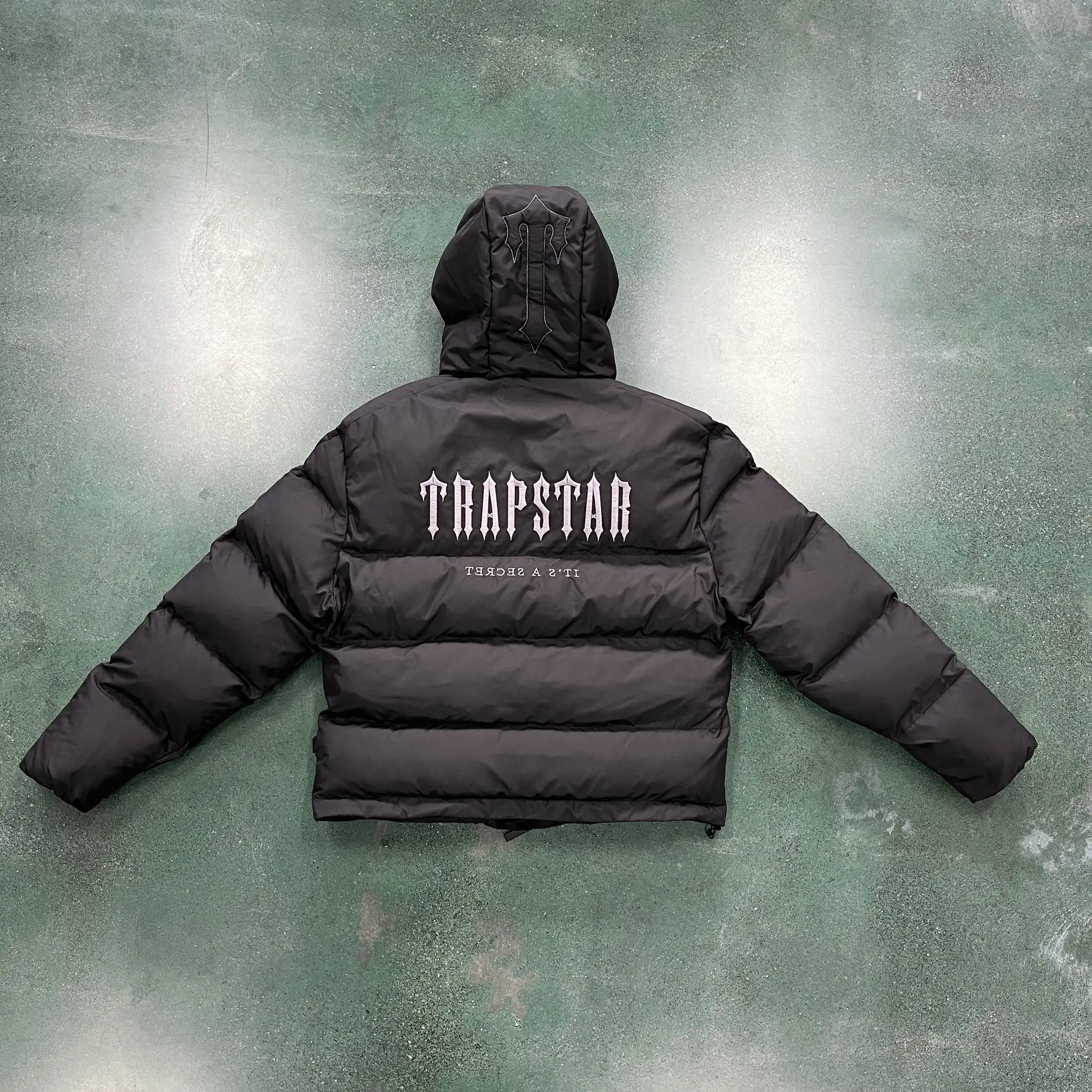 Trapstar Decoded Hooded Puffer 2.0 Black Puffer Jacket Top Quality