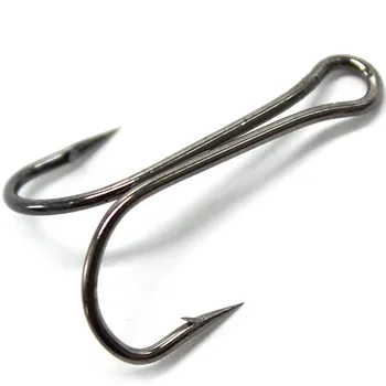 R Wholesale High Carbon Steel Double Fishing Hook Saltwater Barbed Hooks for Sea Fishing