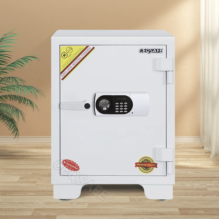 CEQSAFE Home Hotel Fire Resistant Double Key for Mini Big Cheap Anti-fire Proof Size Small Safety Deposit Fireproof Safe Box supplier