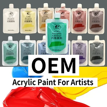 LEPHEI 100ml acrylic paint  for artist   factory OEM   Professional color  non-toxic EN71