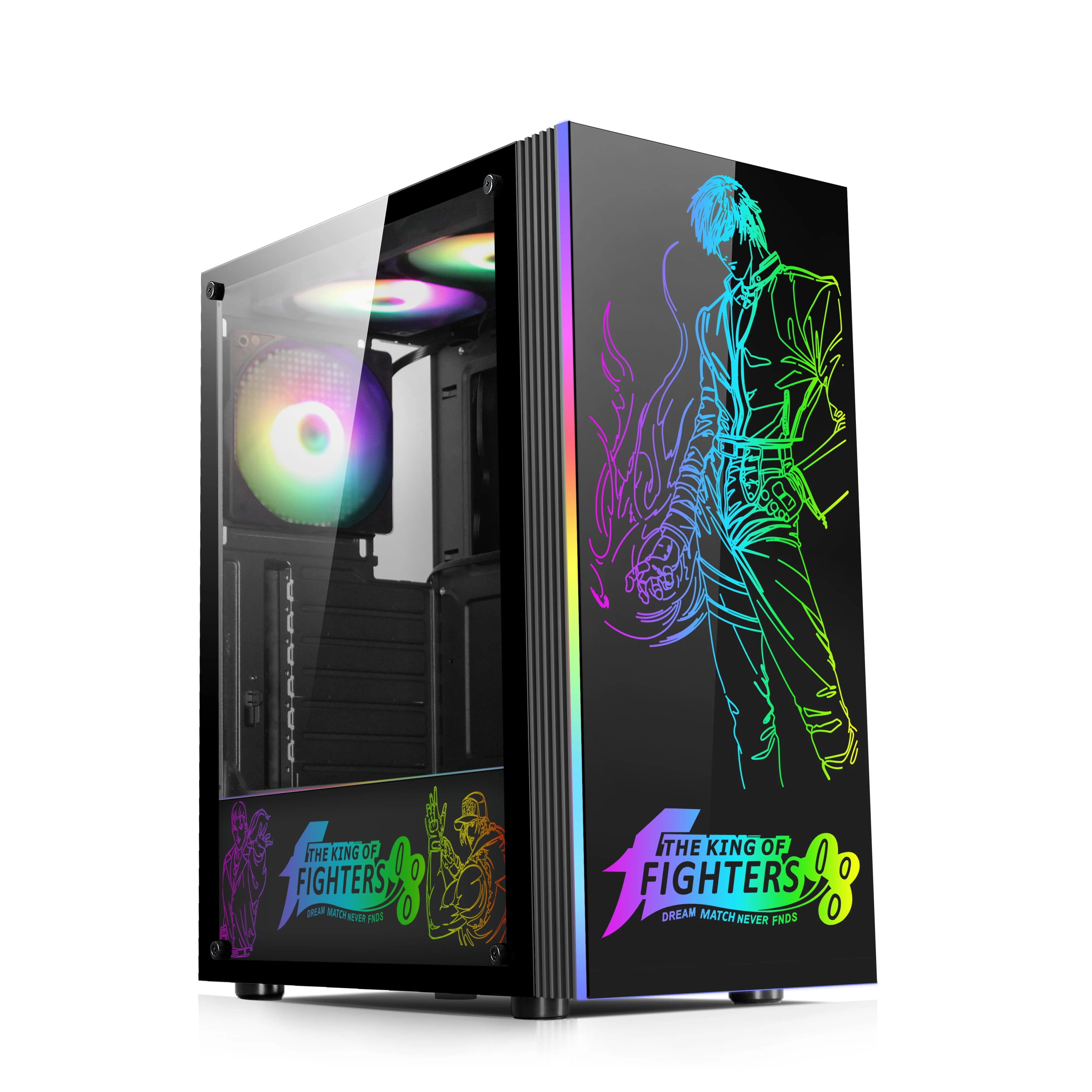 Power Train Daofeng Atx/micro-atx Mid Tower Rgb Gaming Pc Case With Fans Anime  Computer Case - Buy Casing Pc Computer Case Gaming Gaming Pc Case Desktop Gaming  Pc Case Rgb Case Mini