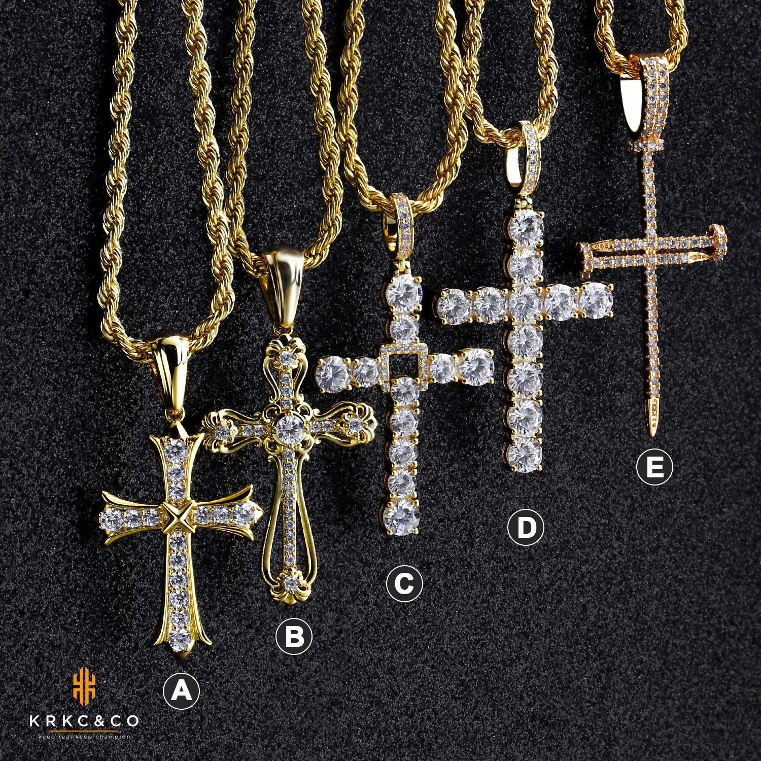 Krkc Bling Iced Out Cubic Zirconia 
