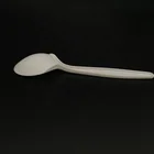Spoon Ice Cream 7 Inches Biodegradable Soup Spoon Disposable Corn Starch Cutlery Dessert Spoon Ice Cream Spoon