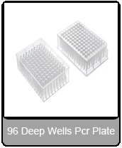 High Quality Laboratory 1.2ml 2.2ml Transparent 96 PCR Deep Well Plate