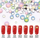 Nail Nails Art Mixed Size Ss4~ss20 Crystal Colorful Opal Nail Rhinestones 3D Nails Art Decorations
