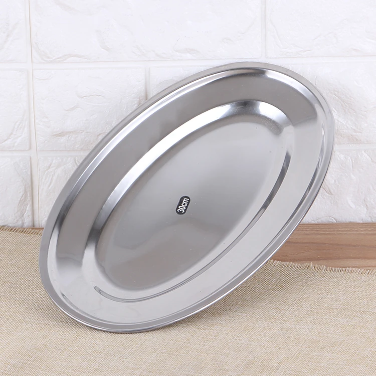 Unique Design Stainless Steel Fish-shape Plate Oval Tray_9