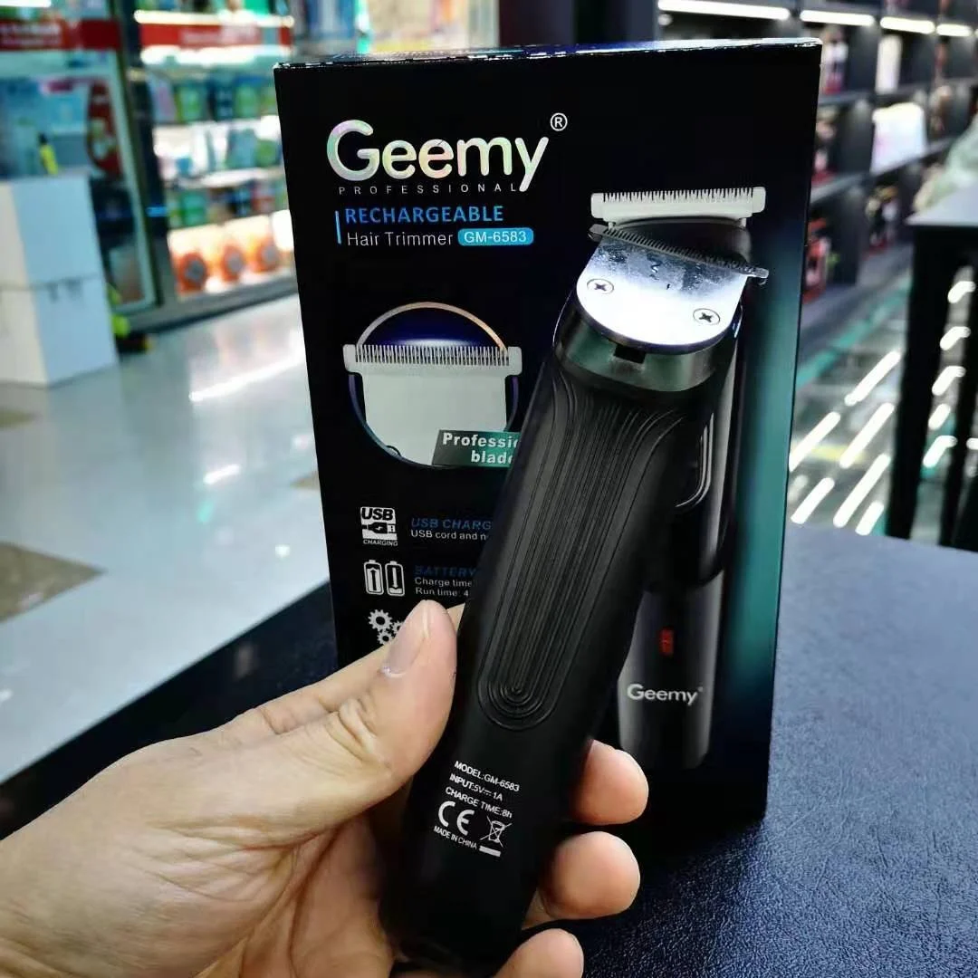 Geemy Gm6583 Hair Trimmer Build In Limit Comb Cordless New Design  Rechargeable Hair Trimmer Professional Electric Trimmer Man - Buy Hair  Trimmer,Rechargeable Hair Trimmer,Professional Electric Trimmer Product on  