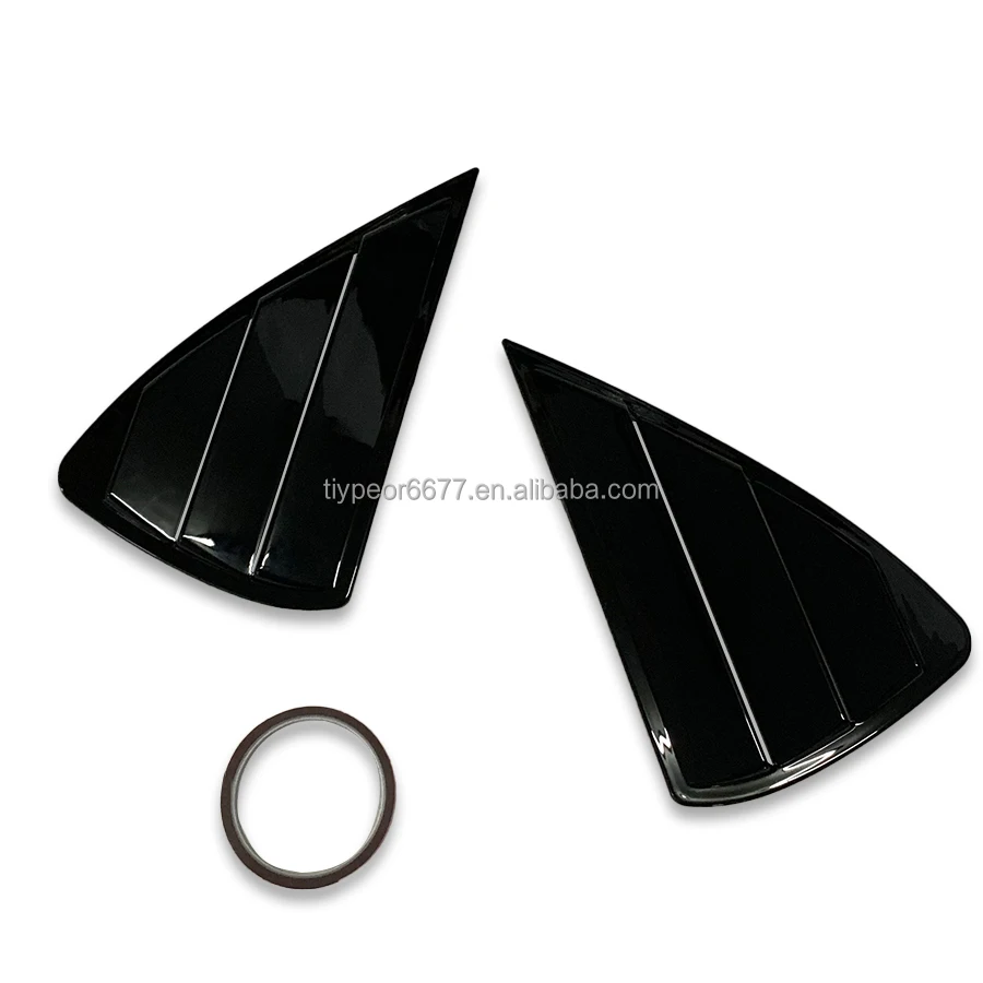 product tiypeor auto exterior accessories for mg6 mg 6 car sport style rear side window louvers air vent scoop shades cover blinds-4