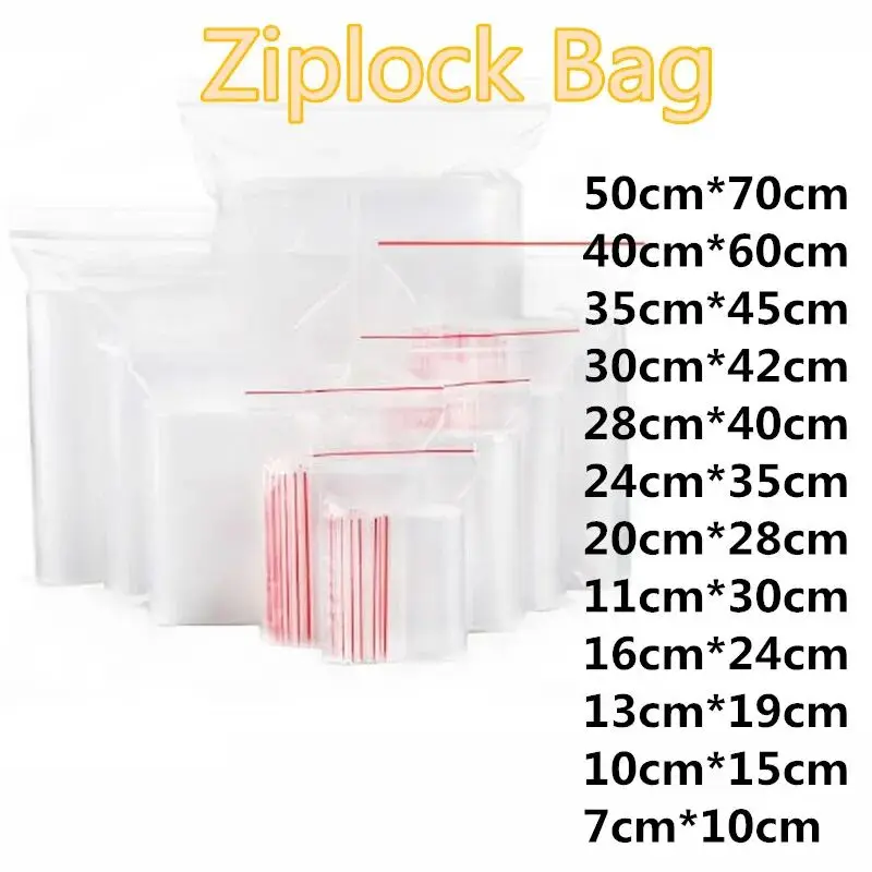 Custom Size LDPE Disposable Ziplock Vacuum Bag Zipper Top Plastic Bag with Gravure Printing for Clothes Storage Fruit Pill