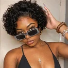Remy Hair Hot Beauty Curly Cuticle Aligned Lace Front Wig Closure Frontal Virgin Remy Human Hair Wigs