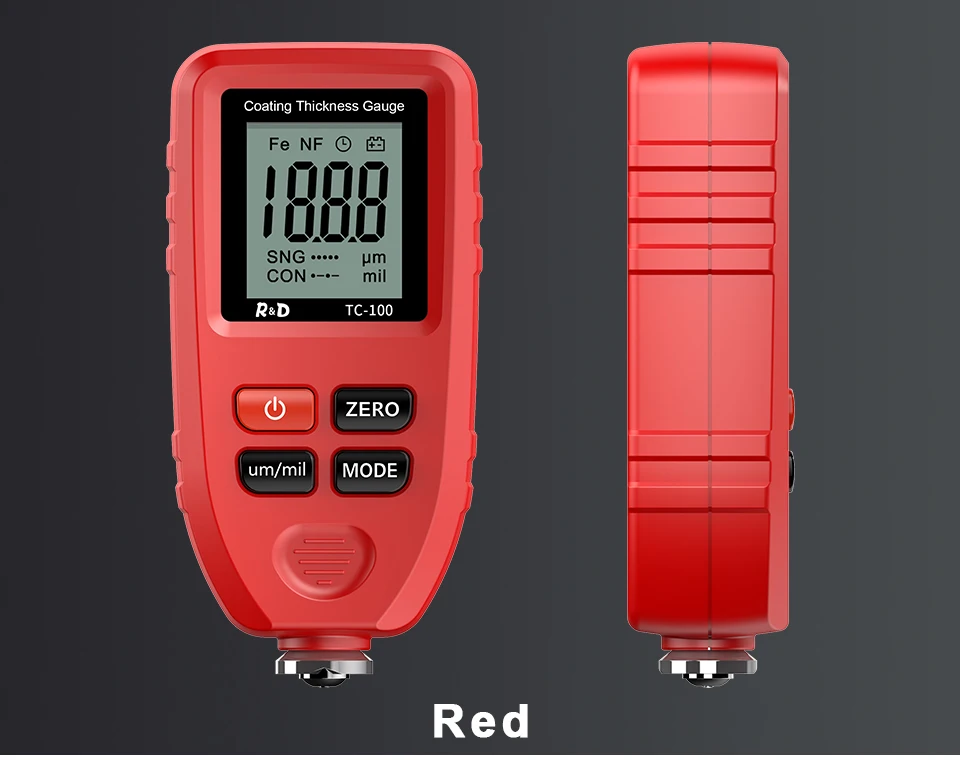 R&d Tc100 Car Paint Thickness Meter Tool 0.1micron/01300 Car Paint