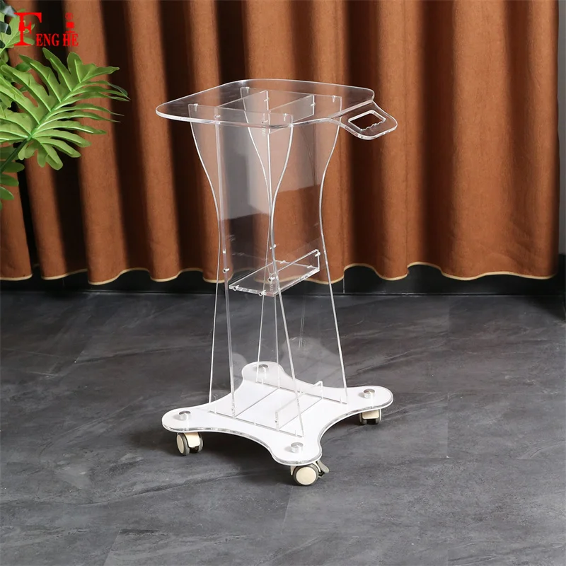 Professional Beauty equipment acrylic medical car Beauty salo trolley Cart