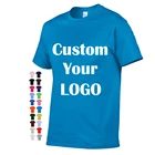 OEM/ODM T-shirt Wholesale Blank 100% Cotton Custom Logo Printed Embroidered T Shirt Plain Men Top Tee Apparel