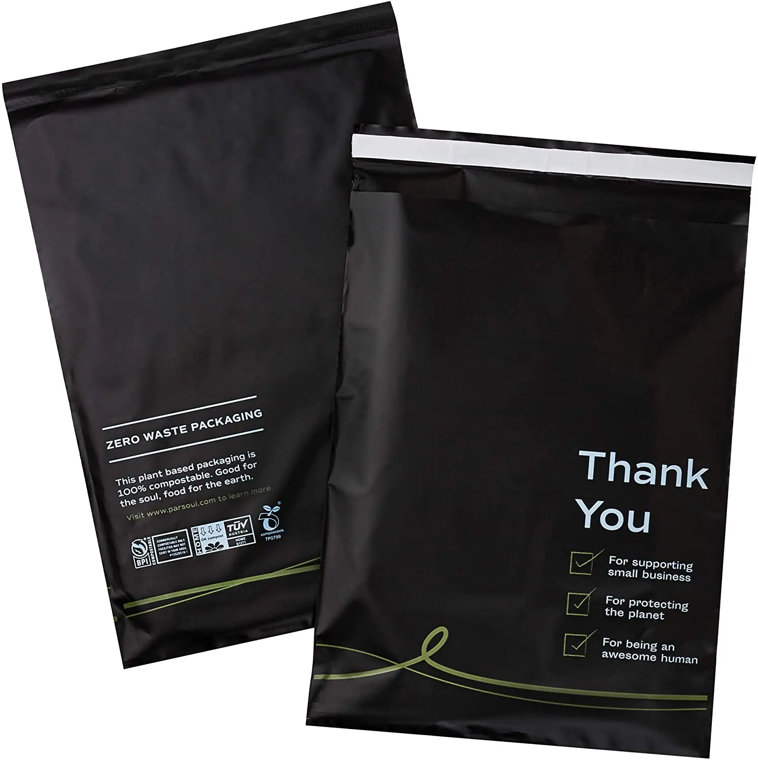 small plastic mailing bags