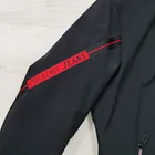Black Jacket Low MOQ Custom Wholesale Embroidered Versity Plain Black Men Coaches Bombar Jacket