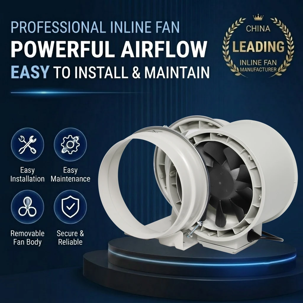 Duct Inline Fan, 736, CFM, HVAC - detail 12