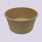 Brown Bowl Bowls Paper Custom Print Disposable 1000ml White Kraft Brown Round Salad Soup Paper Bowl With Lid