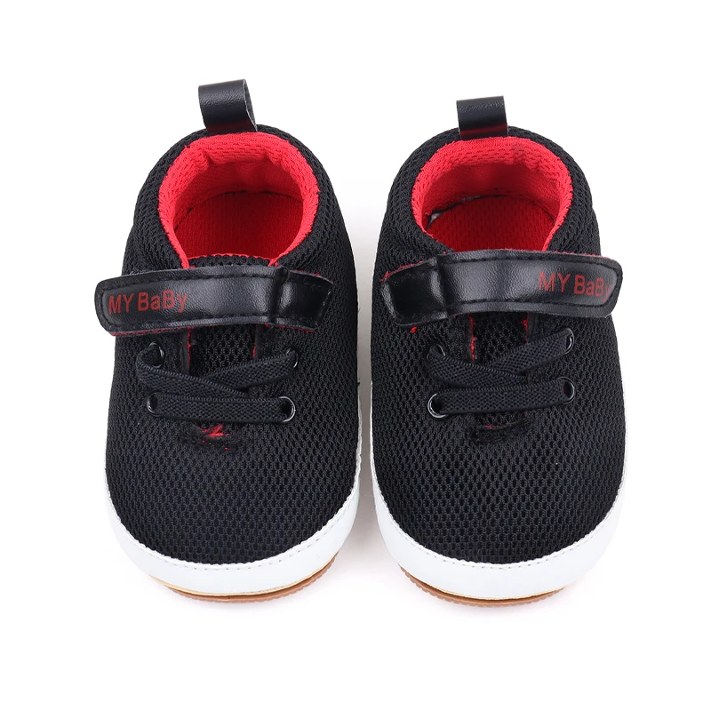New Arrival Spring& Autumn air Sport Soft TPR Outsole Mesh Material Baby Shoes for Girls and Boys factory