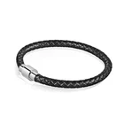 Leather Bracelet New Arrival Men's Leather Bracelet Vintage Magnetic Clasp Leather Bracelet