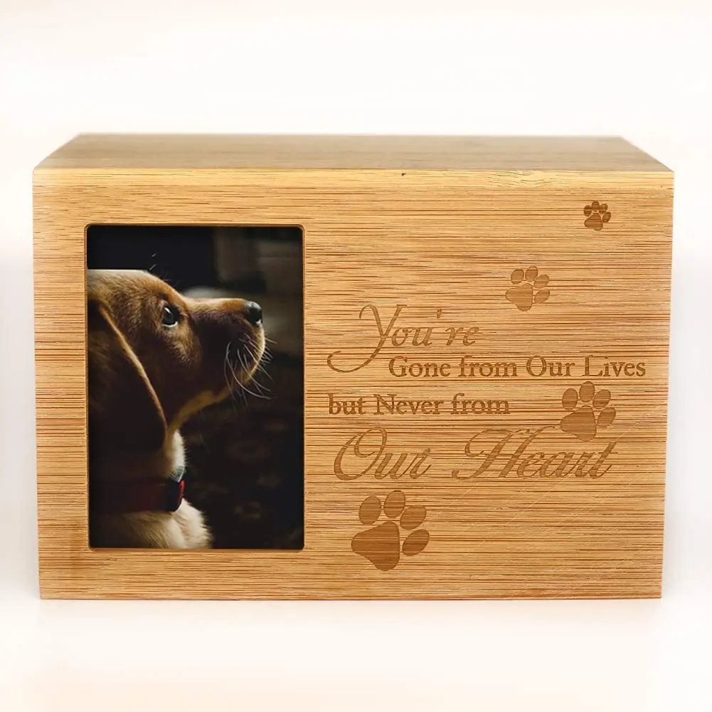 Memorial Keepsake Urns Photo Box Pet Cremation Urn,Burly Wood Keepsake Urns  For Dogs Ashes Wooden U - Buy Custom Size And Color And Material,Made Of  Solid Wood Keeps The Dog Cremation Urns,Cremation