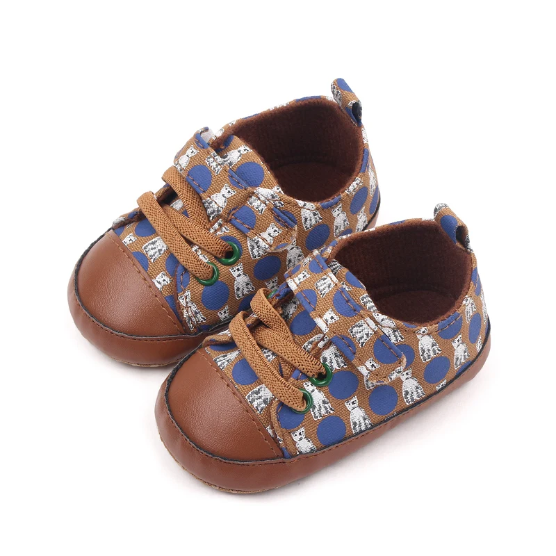 Spring and Autumn Animal Polka Dot Matching Soft Soled Baby Shoes for Girls and Boys details