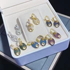 Cz Earrings Cz Earring Mirco Pave CZ Pig Nose Drop Earrings Women Fashion CZ Earrings For Women