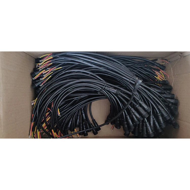 Pairs Lot Core Black Waterproof Pigtail Male Female Cm Long Each