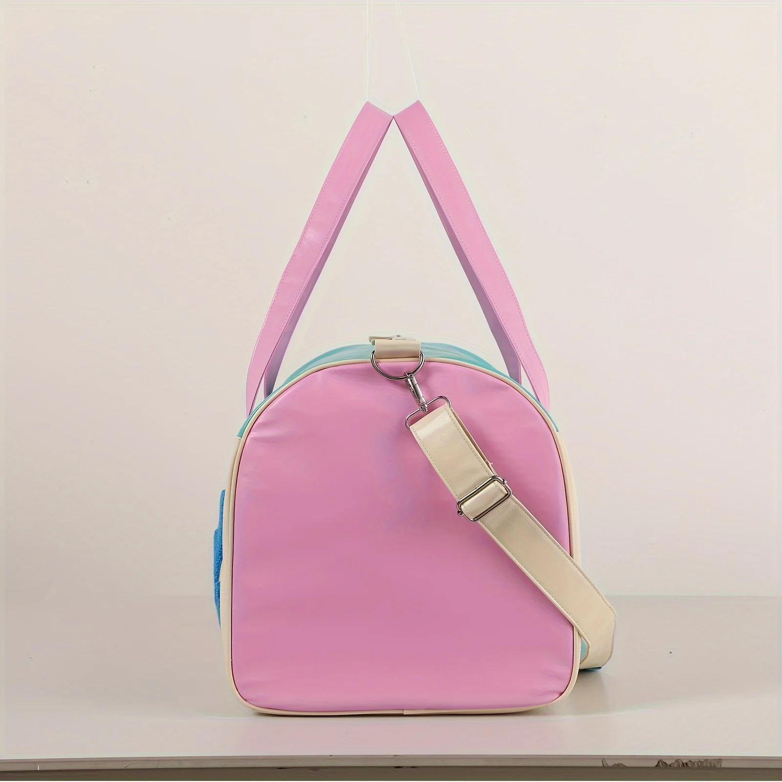 Casual Weekend Luggage Large Embroidery Capacity Shoulder Travel Bag Sports Gym Carry-On Women Duffel Bag details