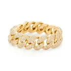 Designer Diamond Diamond 2021 Designer Custom Mini Link Diamond 18 Kt Gold Engagement Ring