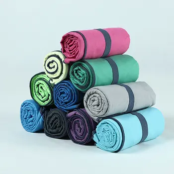 portable fast drying & absorbent microfiber sports towel sweat towels with logo custom