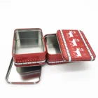 Tin Box Tin Box Gift Hot Sell Rectangular Christmas Chocolate Gift Tin Box Packing Candy Tin Gift Box