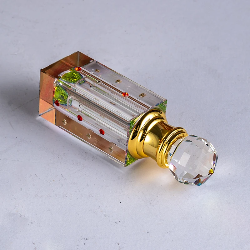 product small bridge cyrstal 2025 new hot square luxury glass empty bottle 3ml 6ml square crystal perfume bottle-11