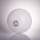 Blown Glass Light Glass D150mm Mold Blown Globe Shape Opal White G9 Glass Light Cover For Indoor Lighting
