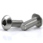Stainless Screw 2 Headed Screws Free Sample Stainless Steel 316 M4 10mm Button Head Socket Screw