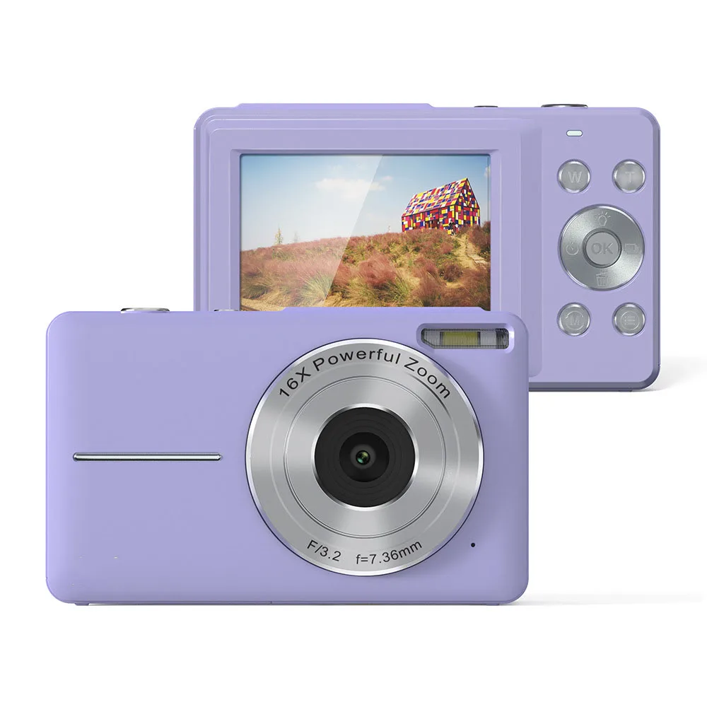 High Definition Digital Camera Mini Portable Beauty Selfie Camera Students Compact Design HD Photo Video Capture
