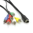 Cables Ps2 9 Pin Mini Din To 6rca Male Cables For XBOX PS2 PS3 DVD