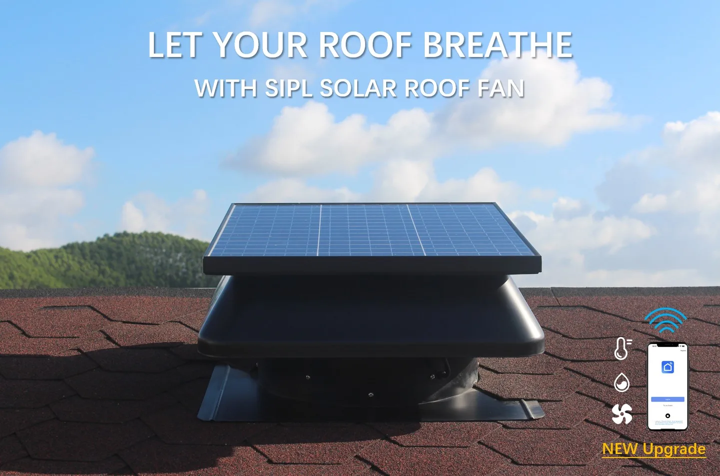 Roof Exhaust Fans, Brushless, 40W, Solar, 5-Year - detail 2