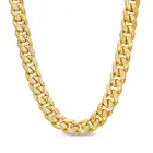 Necklace For Men Gold Plated Brass Cuba Chain Cuban Link Necklace For Men