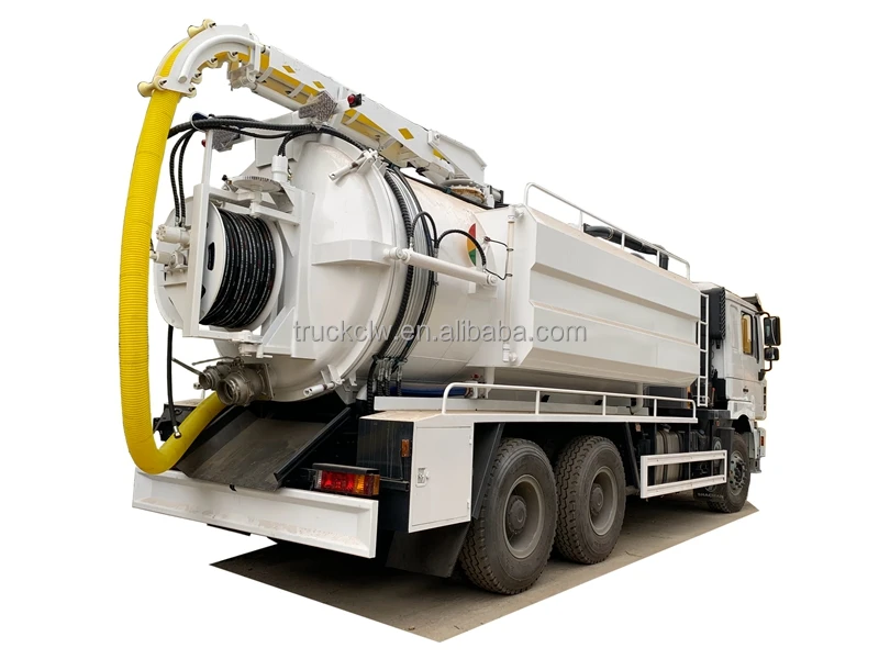 High Performance Shacman X Vacuum Sewage Suction Truck Combined M