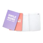 School Hot 2021 School Supplier Round Corner A5 Hot Stamping Foil Hardcover Notebook With Pocket