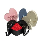 Doors Gift Wholesale 2 Doors Heart Shape Valentines' Day Gift Flower Package Boxes In Stock