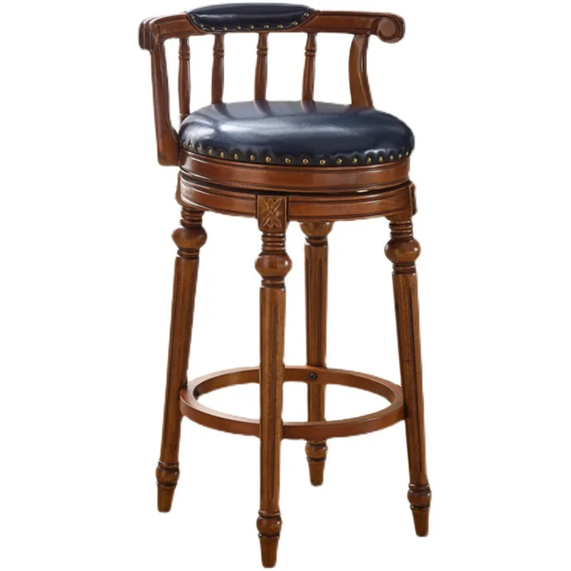 Super Quality Modern Backless Round backless Seat Vintage Wooden Bar Chair Stools Furniture
