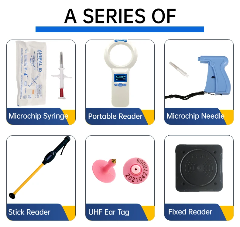 Long Range 134.2kHz RFID Stick Reader with 30000 Records Storage and ID64 Protocol for Livestock Management