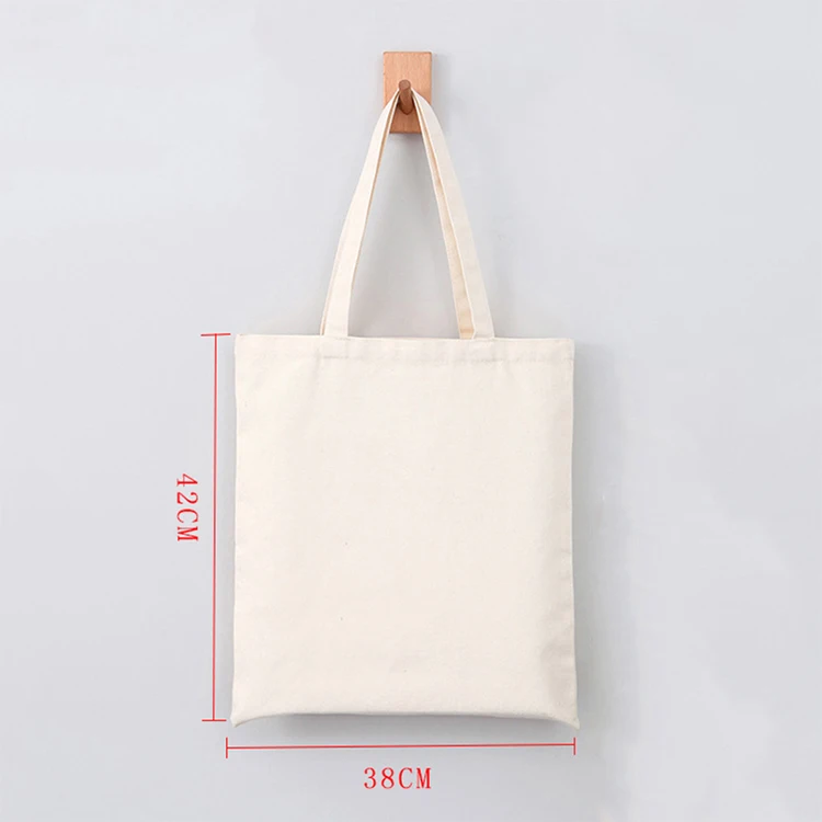 Wholesale Cheap Price Printing logo Canvas tote Bags Reusable Eco-Friendly cotton hand shopping Bag with Handle