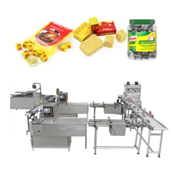 Cheap Price Automatic chicken stock cube wrapping machine auto 4g 5g 10g maggi bouillon broth cubes packing machinery for sale