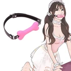 Erotic Games Accessories Bandage Sex Toys For Woman Silicone Dog Bone Ball Gag Harness