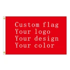 Cheap Wholesale 2*3ft Indoor And Outdoor Customized Banner 100% Polyester Custom Flag
