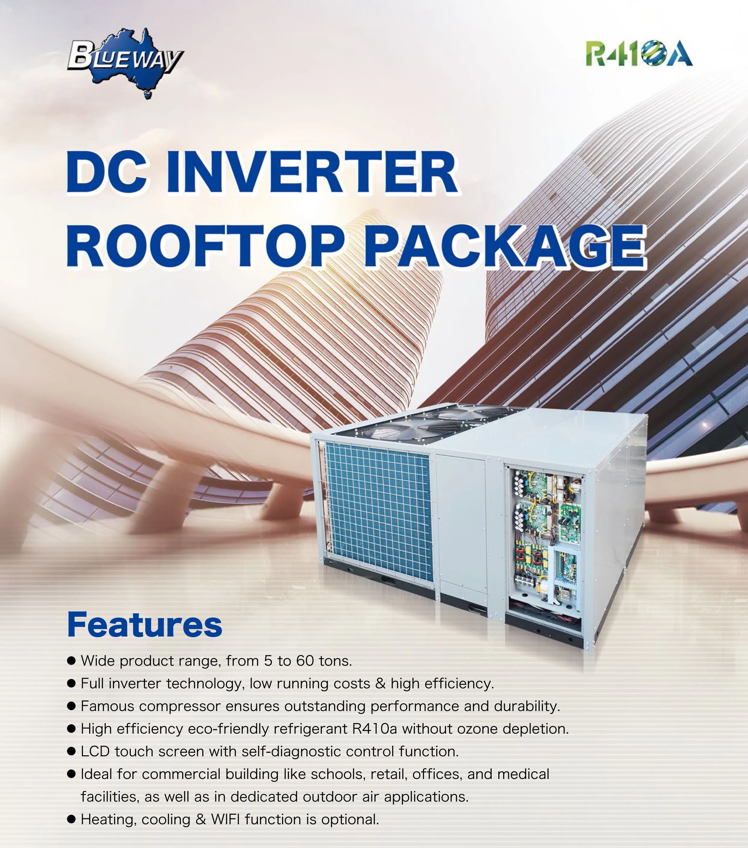 Rooftop Package Air Conditioner, Inverter, 60000 - detail 2