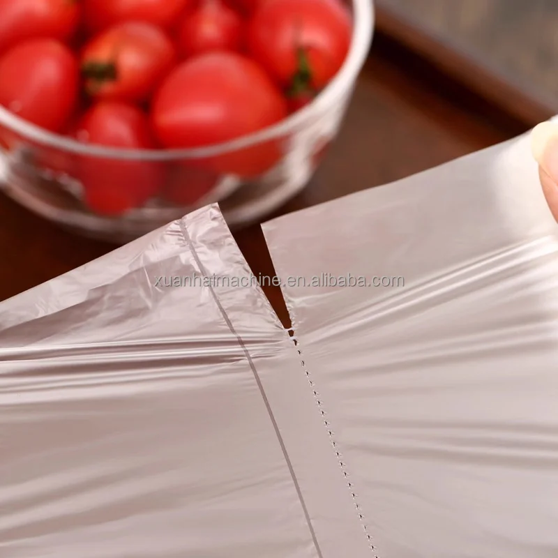 450mm*2 Double Lines Perforation Roll Plastic Food Storage Flat Bags Making Machine With Paper Core 450mm*2 Double Lines Perforation Roll Plastic Food Storage Flat Bags Making Machine With Paper Core