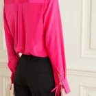 Shirt The Oversized Striped Sillk Shirt Is Popular